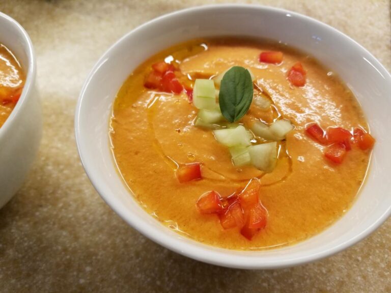 Summer Heirloom Tomato Gazpacho